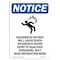 Signmission OSHA Notice Sign, Hazardous Voltage With Symbol, 10in X 7in Rigid Plastic, 7"W, 10" L, Portrait OS-NS-P-710-V-13331 - alternate 1